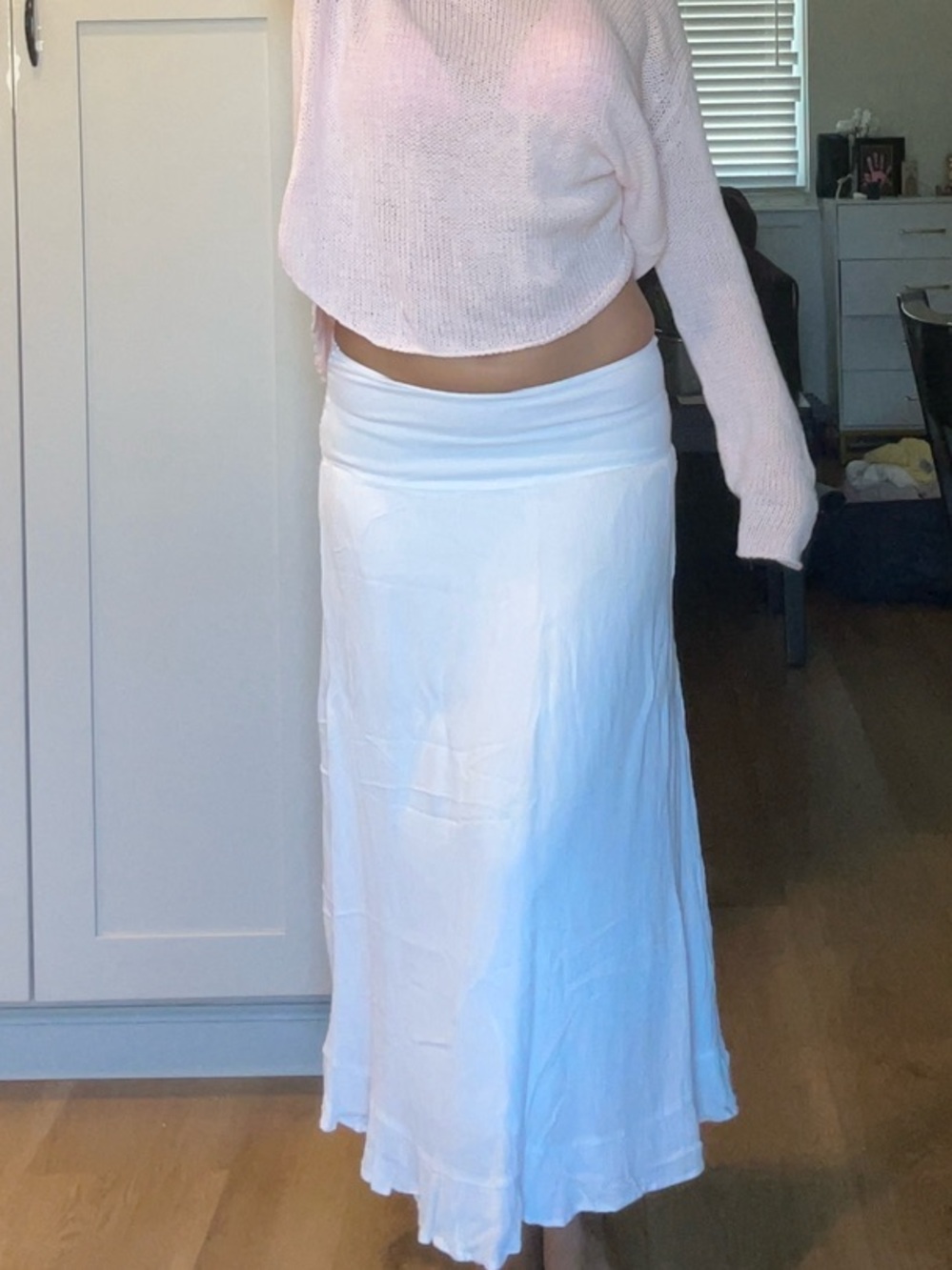 White maxi Skirt